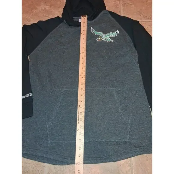 Mitchell And Ness Philadelphia Eagles Hoodie Double Face Shirt NFL Sz XL Retro - Picture 2 of 5